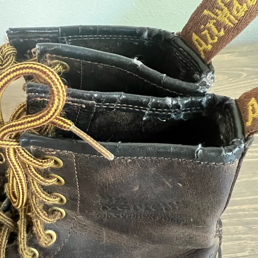 Dr. Martens Youth 3/Womens 5/Mens 4 Vintage 1460 Made in England Lace Up Boots - Picture 3 of 10